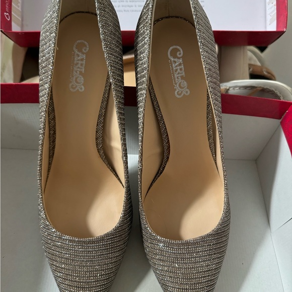 Gold/Silver sparkly heels - Picture 3 of 5